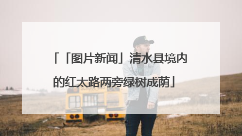 「图片新闻」清水县境内的红太路两旁绿树成荫