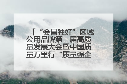 “会昌独好”区域公用品牌第一届高质量发展大会暨中国质量万里行“质量强企•质品行动”进会昌启动仪式成功举办
