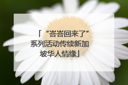 “峇峇回来了”系列活动传续新加坡华人情缘