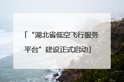 “湖北省低空飞行服务平台”建设正式启动