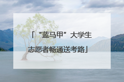 “蓝马甲”大学生志愿者畅通送考路