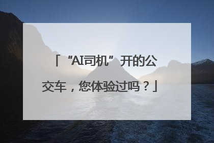 “AI司机”开的公交车，您体验过吗？