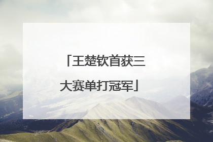 王楚钦首获三大赛单打冠军