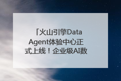 火山引擎Data Agent体验中心正式上线！企业级AI数据专家触手可及