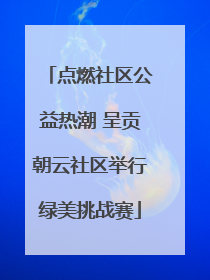 点燃社区公益热潮 呈贡朝云社区举行绿美挑战赛