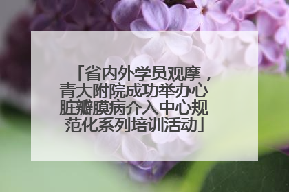 省内外学员观摩，青大附院成功举办心脏瓣膜病介入中心规范化系列培训活动