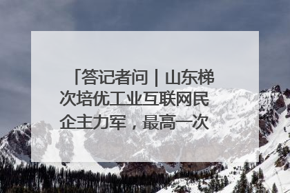 答记者问｜山东梯次培优工业互联网民企主力军，最高一次性奖补500万元