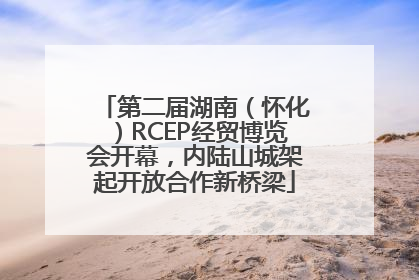 第二届湖南（怀化）RCEP经贸博览会开幕，内陆山城架起开放合作新桥梁