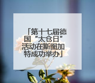 第十七届德国“太仓日”活动在斯图加特成功举办