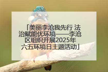 美丽李沧我先行 法治赋能优环境——李沧区组织开展2025年六五环境日主题活动