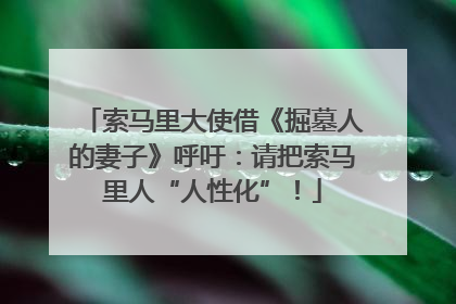 索马里大使借《掘墓人的妻子》呼吁：请把索马里人“人性化”！