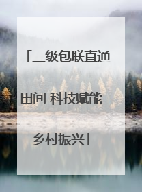 三级包联直通田间 科技赋能乡村振兴