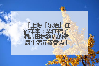 上海「乐活」住宿样本:华住桔子酒店田林路店的健康生活元素盘点