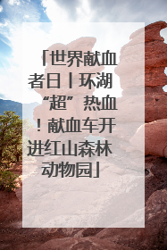 世界献血者日丨环湖“超”热血！献血车开进红山森林动物园