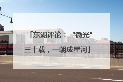 东湖评论：“微光”三十载，一朝成星河