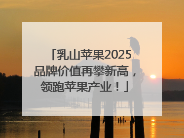 乳山苹果2025品牌价值再攀新高，领跑苹果产业！