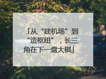 从“建机场”到“造枢纽”，长三角在下一盘大棋