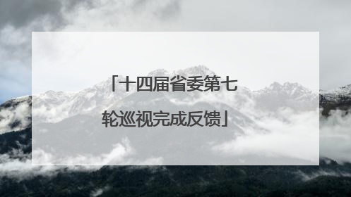 十四届省委第七轮巡视完成反馈