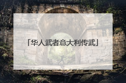 华人武者意大利传武