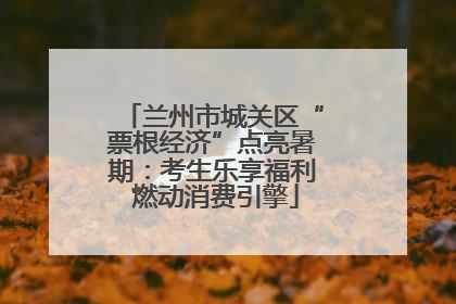 兰州市城关区“票根经济”点亮暑期：考生乐享福利 燃动消费引擎