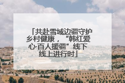 共赴雪域边疆守护乡村健康，“韩红爱心·百人援疆”线下线上进行时