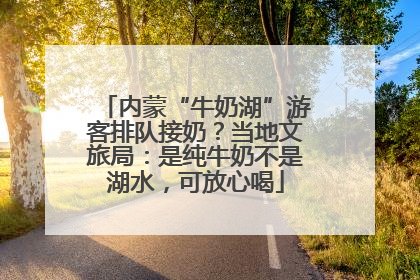 内蒙“牛奶湖”游客排队接奶？当地文旅局：是纯牛奶不是湖水，可放心喝
