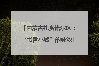 内蒙古扎赉诺尔区：“书香小城”韵味浓