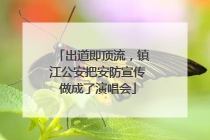 出道即顶流，镇江公安把安防宣传做成了演唱会