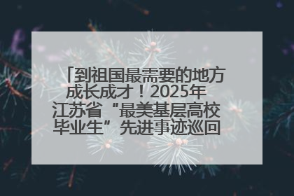 到祖国最需要的地方成长成才！2025年江苏省“最美基层高校毕业生”先进事迹巡回宣讲会在宁启动