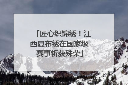 匠心织锦绣！江西夏布绣在国家级赛事斩获殊荣