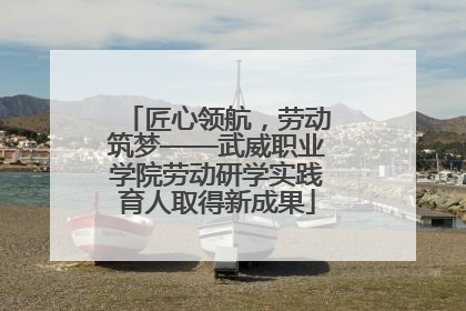 匠心领航，劳动筑梦——武威职业学院劳动研学实践育人取得新成果
