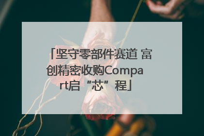 坚守零部件赛道 富创精密收购Compart启“芯”程