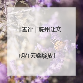 善评｜滕州让文明在云端绽放