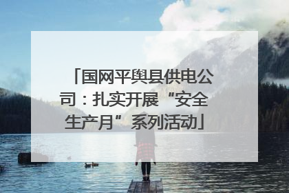 国网平舆县供电公司：扎实开展“安全生产月”系列活动