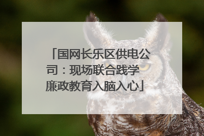 国网长乐区供电公司：现场联合践学 廉政教育入脑入心