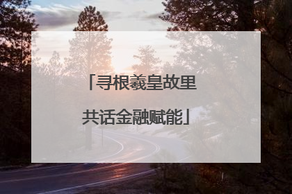 寻根羲皇故里 共话金融赋能