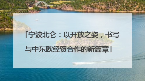 宁波北仑：以开放之姿，书写与中东欧经贸合作的新篇章