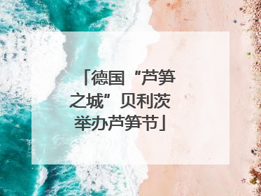 德国“芦笋之城”贝利茨举办芦笋节