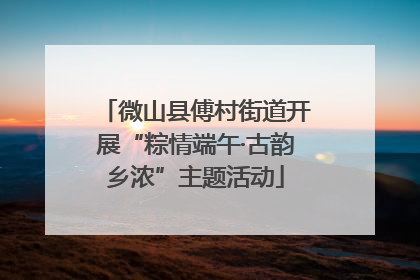 微山县傅村街道开展“粽情端午·古韵乡浓”主题活动
