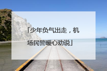 少年负气出走，机场民警暖心劝说