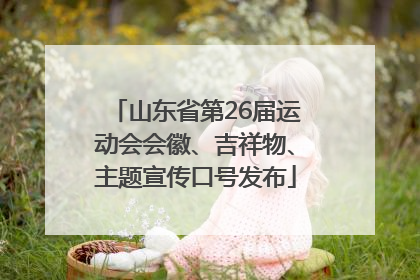 山东省第26届运动会会徽、吉祥物、主题宣传口号发布