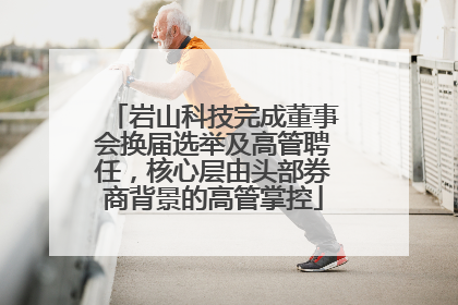 岩山科技完成董事会换届选举及高管聘任，核心层由头部券商背景的高管掌控