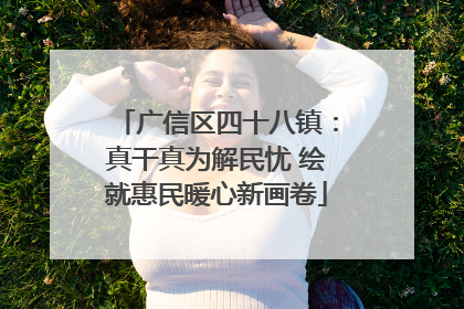 广信区四十八镇：真干真为解民忧 绘就惠民暖心新画卷