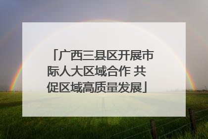 广西三县区开展市际人大区域合作 共促区域高质量发展