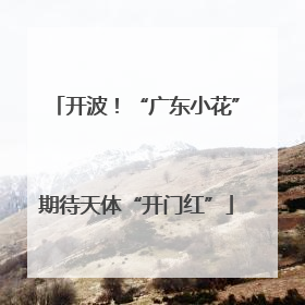 开波！“广东小花”期待天体“开门红”