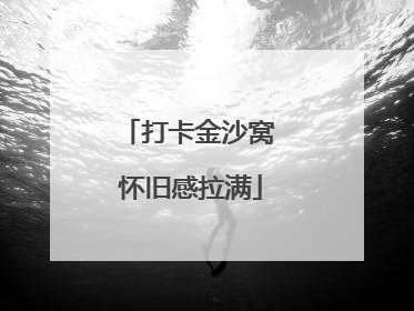 打卡金沙窝 怀旧感拉满