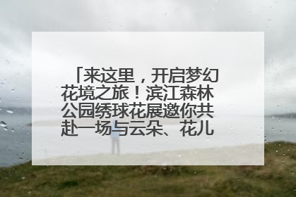 来这里，开启梦幻花境之旅！滨江森林公园绣球花展邀你共赴一场与云朵、花儿的浪漫之约