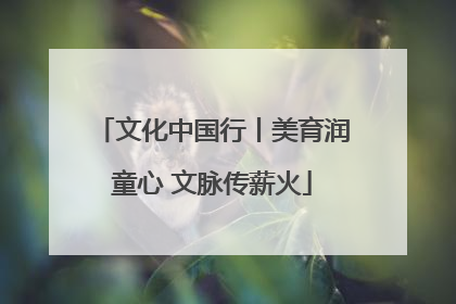 文化中国行丨美育润童心 文脉传薪火