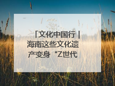 文化中国行｜海南这些文化遗产变身“Z世代”心头好