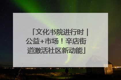 文化书院进行时｜公益+市场！辛店街道激活社区新动能